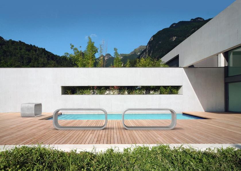 CO33 Бетонная скамья Opus O120b - Вид №1