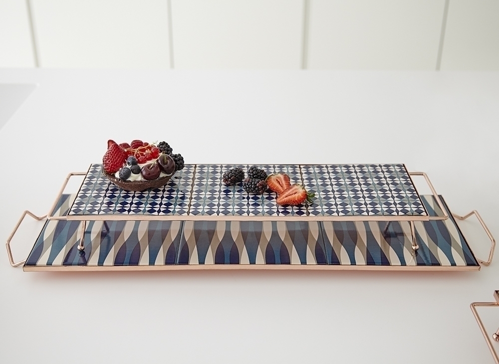 100564 Поднос прямоугольный Blue 60x20 GAN Mix & Match  - Вид №2