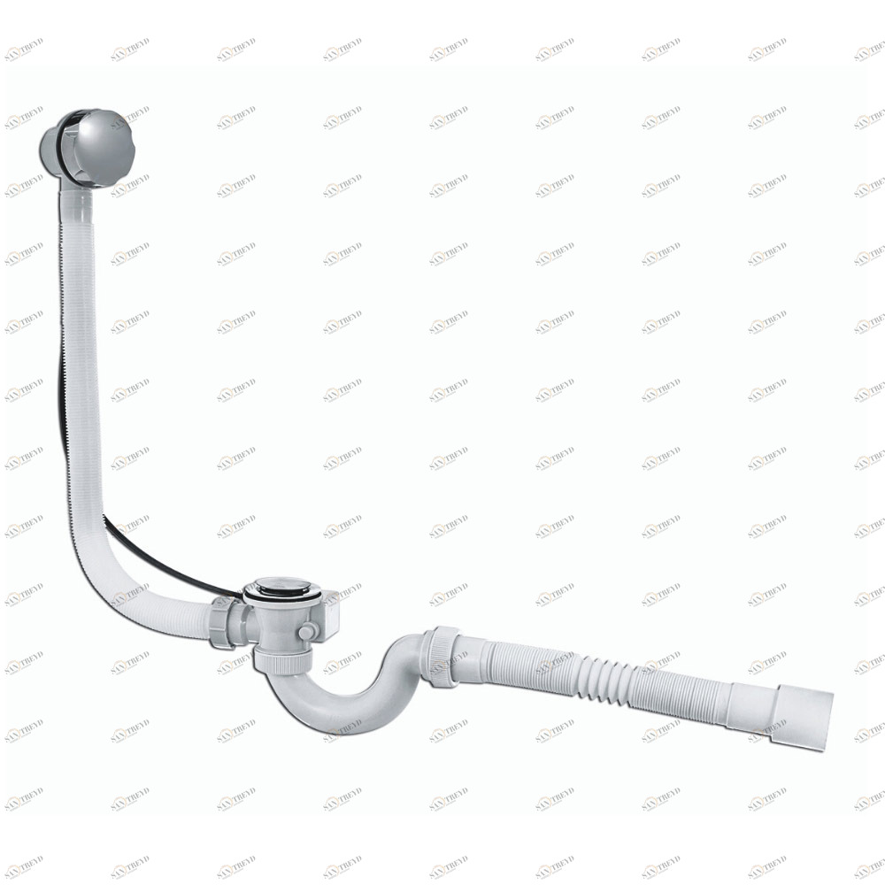 Сифон "МИНИ Элит" (30980657) для ванн полуавтомат и гибкой трубой (д.40/50) 30980657 Santreyd 