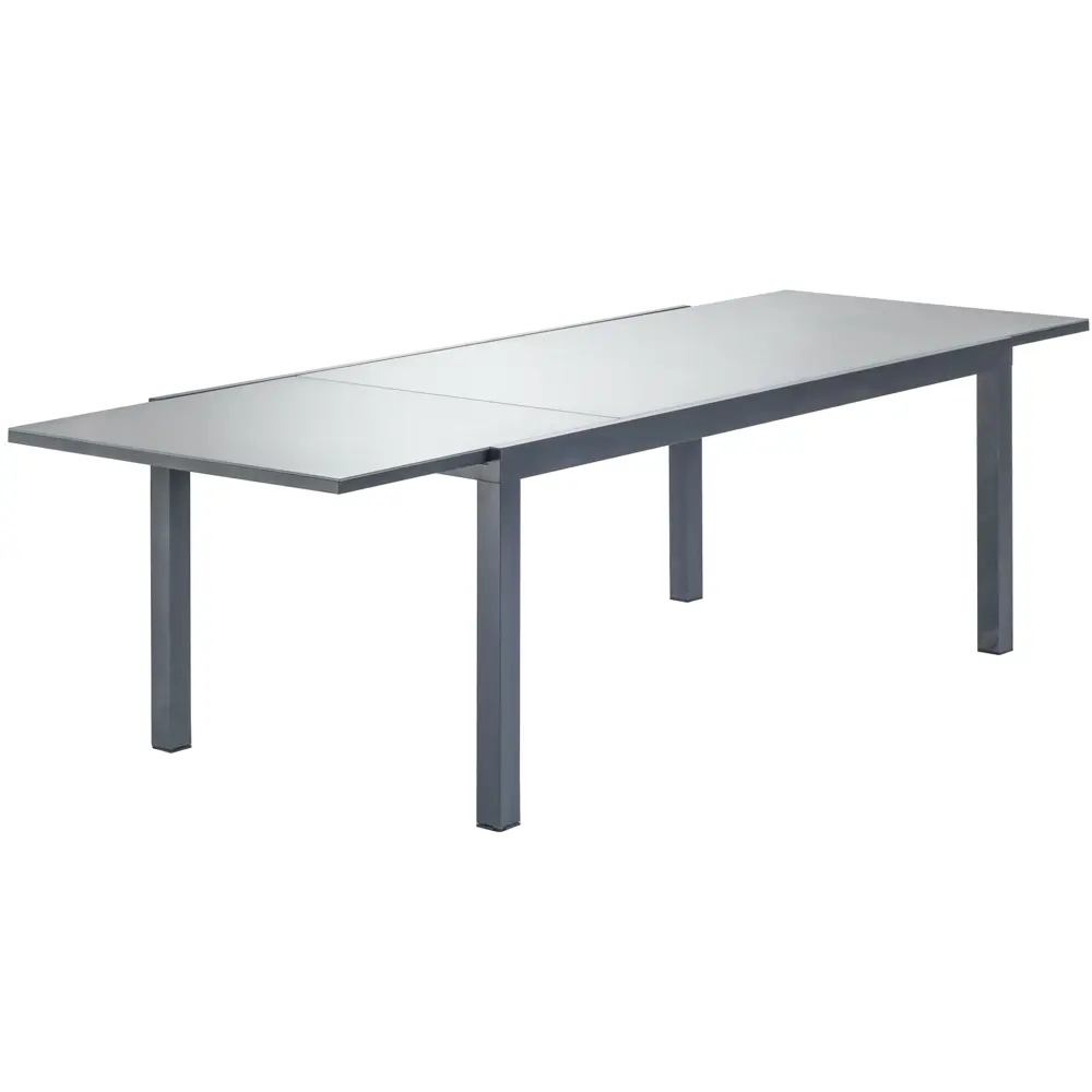 Стол садовый раздвижной Naterial Lyra Up&Down 180-260х90х75 см алюминий/стекло темно-серый STLM-2015368 - Вид №6