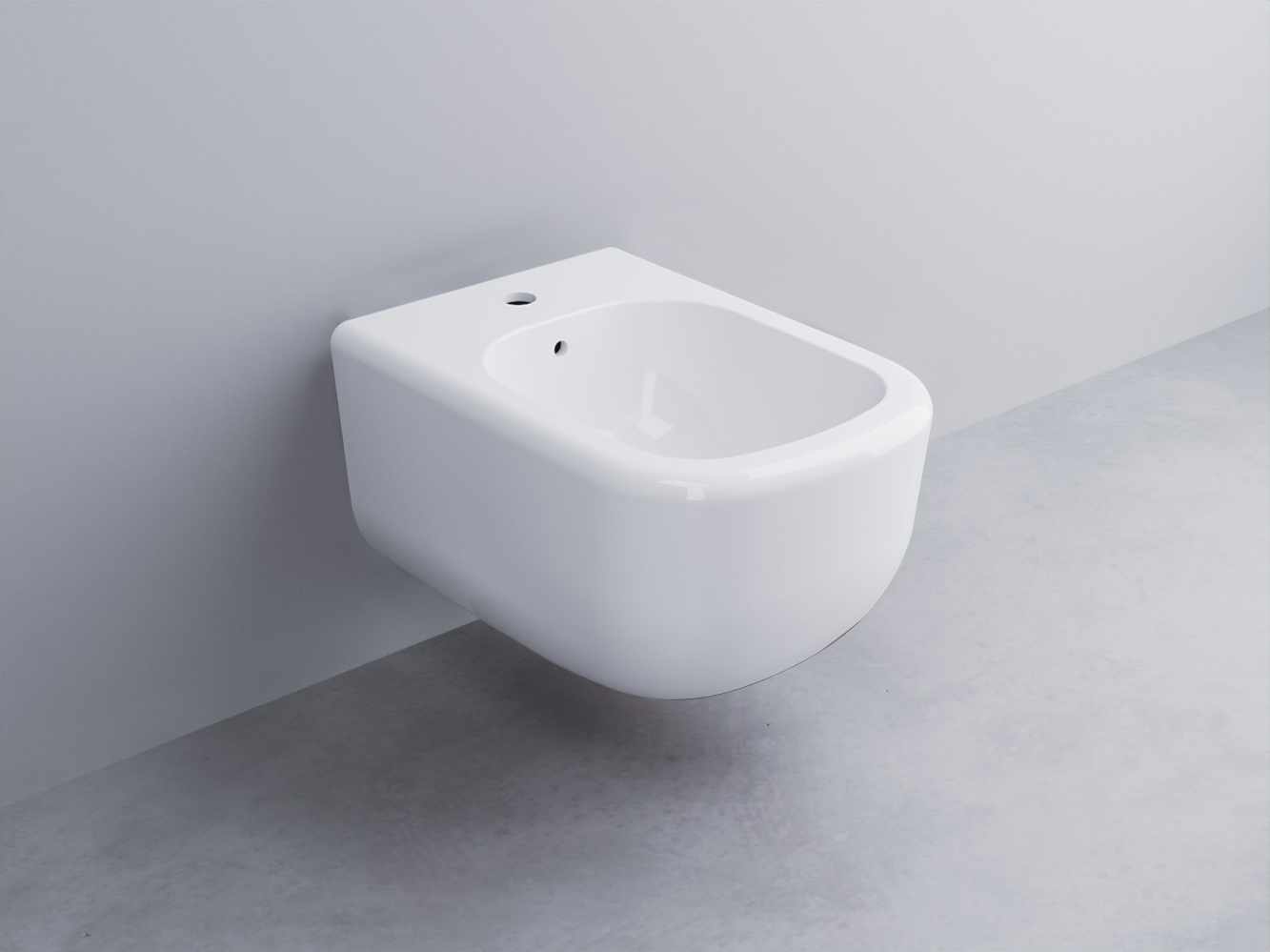 ERBS-BL Биде подвесное с одним отверстием под смеситель, в комплекте с крепежами cielo Era Ceramica Cielo