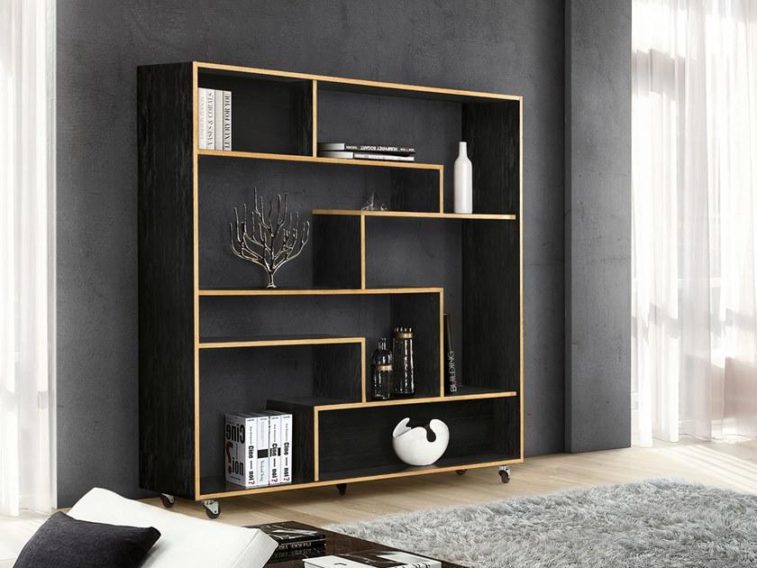 Woodman Книжный шкаф с открытыми разделениями на колесиках sun-id-1386215 - Вид №3