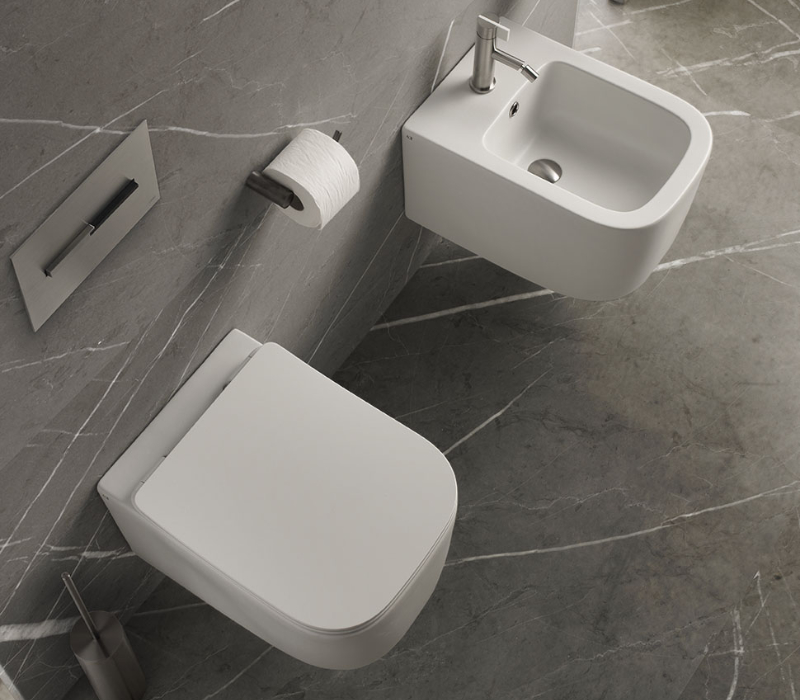 S596T1R1V1.100 Биде подвесное A. e T. Italia QUO Белый глянцевый AeT ITALIA - Вид №2