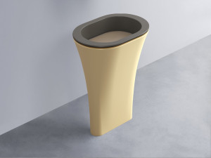 AMLA65-FN+AMPILO-AN+AMCOLO-CN Раковина Amedeo Ovale отдельностоящая cielo Enjoy + Amedeo