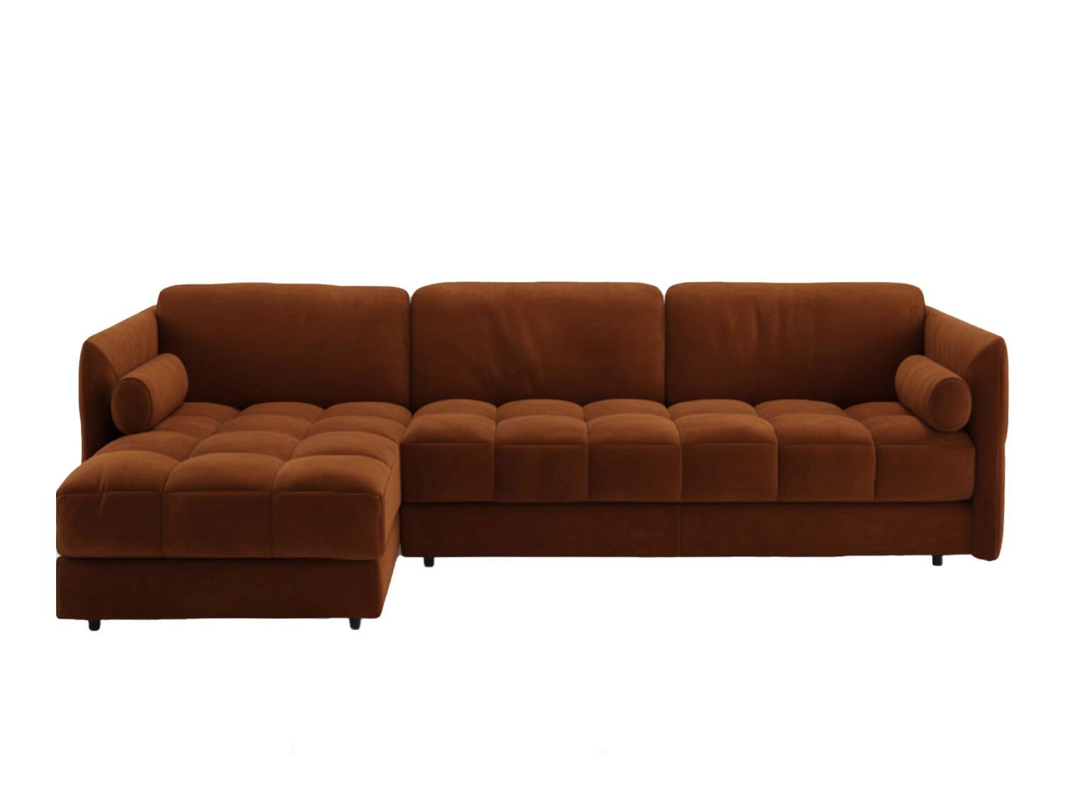 Бархатный диван с полуостровом Moanne VINCULO ARCH-00038034