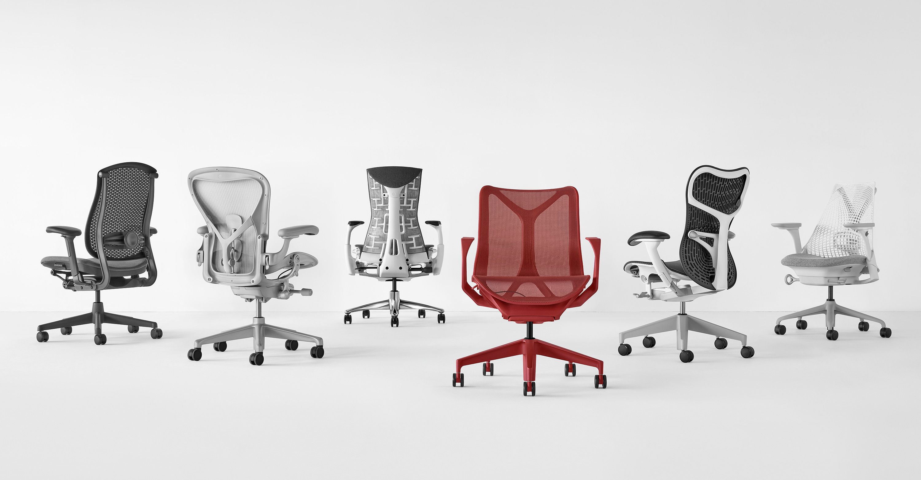 Эргономичное офисное кресло с вращающейся тканью Butterfly Herman Miller Mirra 2 ARCH-00092336 - Вид №37