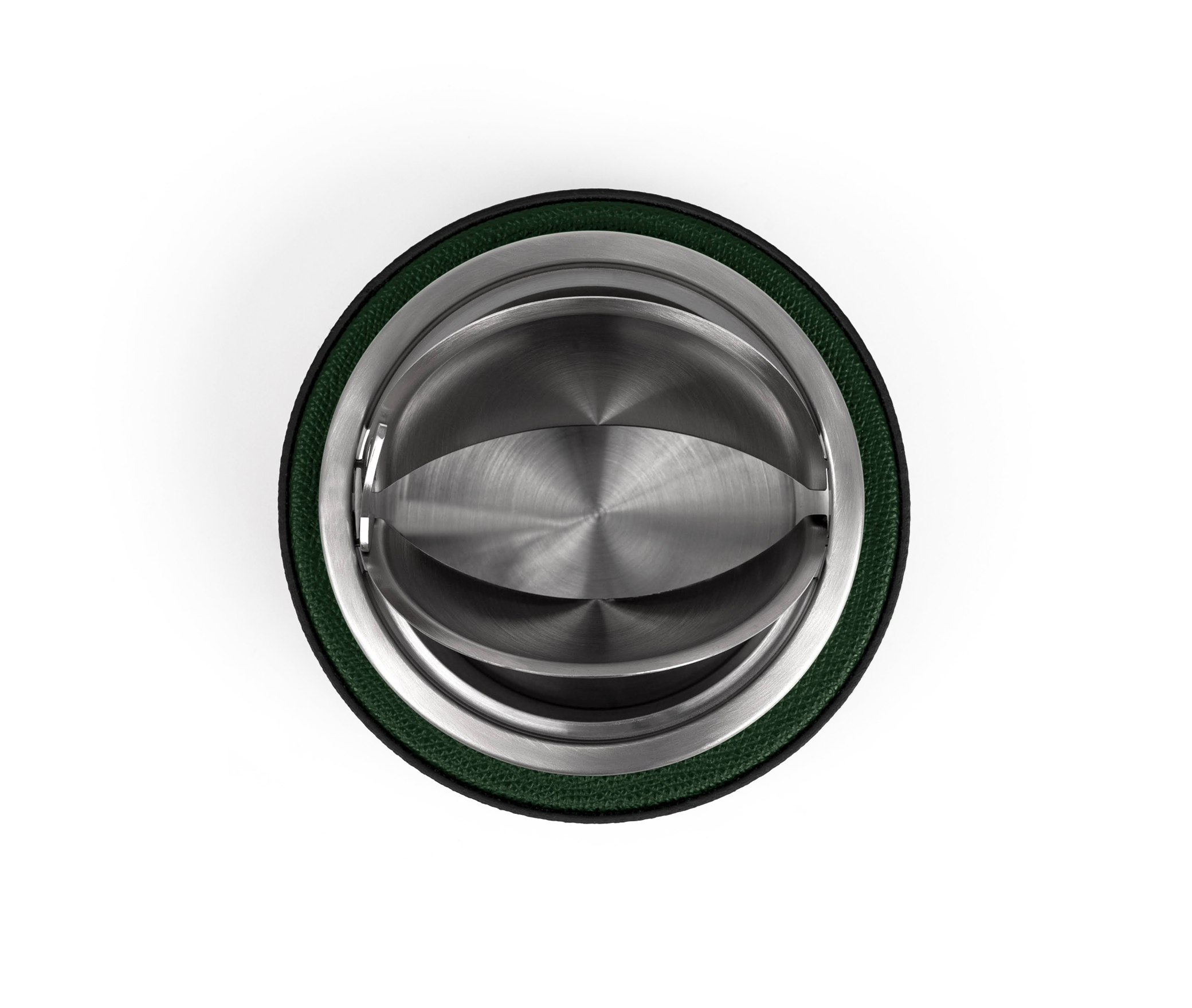 Пепельница Luna - Ø 13,5XH7,5 см / зернистая кожа_CAMEL Pinetti 00.2380.029.011 - Вид №1