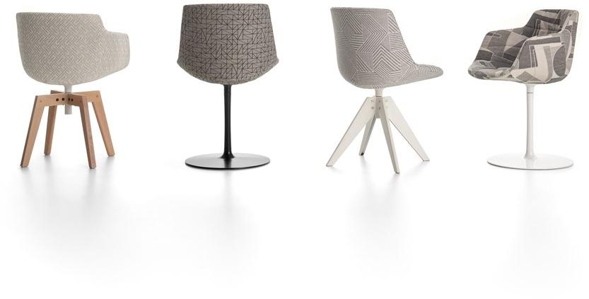 MDF Italia Вращающийся стул обитый тканью на жердочке Flow sun-id-1430887 - Вид №2