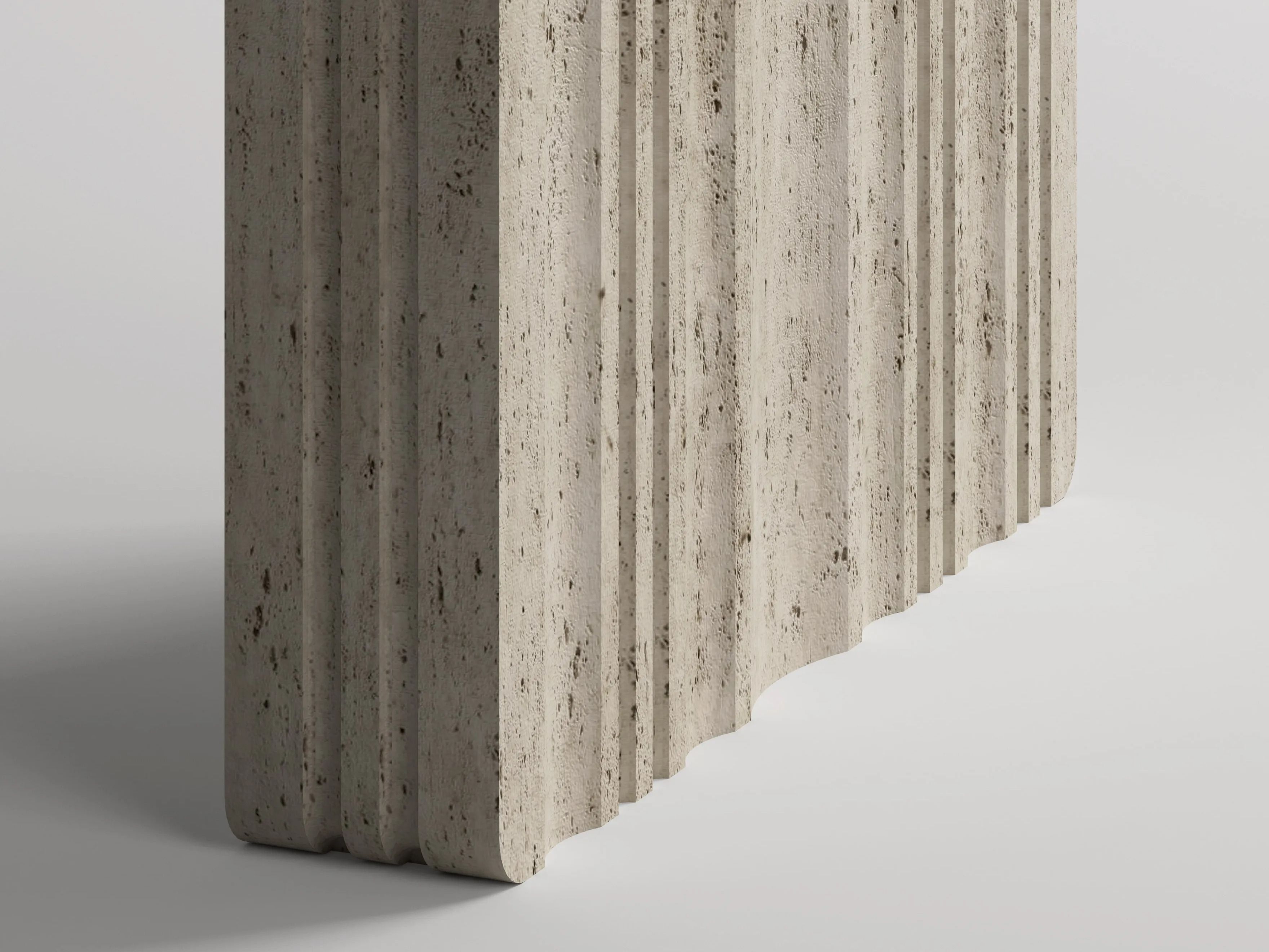 Прямоугольная консоль из травертина Davani Purity ARCH-00072508 - Вид №1