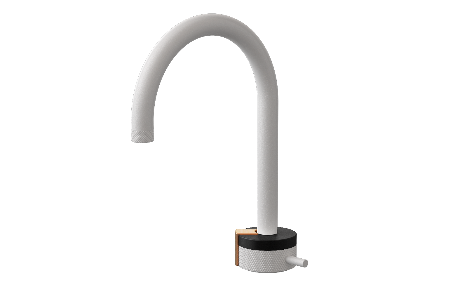 E-11502-R1MBK-L2BRG-WT Однорычажный прогрессивный смеситель для раковины - излив 16см GRAFF MOD+