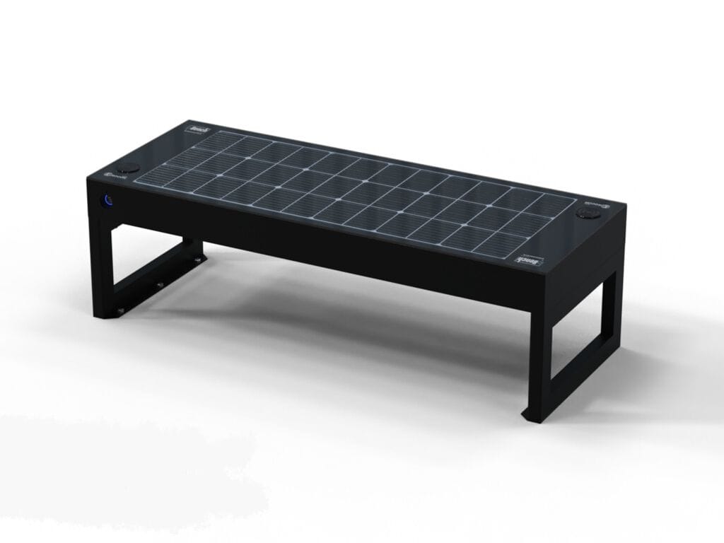 Скамья с USB-разъемом и беспроводной зарядкой EUROCOMITALIA L-BENCH ARCH-00130928