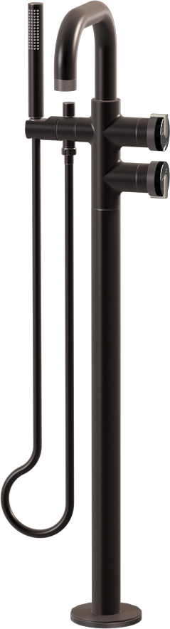 E-11557-R2MB-L1BNi-GM Смеситель напольный отдельностоящий (внешняя часть) GRAFF MOD+