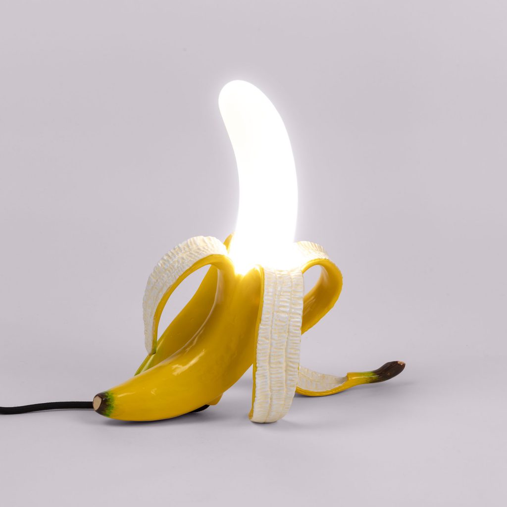 Настольная лампа 26х30 см желтая Banana Yellow Louie 13072 SELETTI НЕОБЫЧНЫЕ 00-3882475 Желтый  - Вид №1