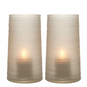 Подсвечник стеклянный белый 2 штуки Menardi L от Eichholtz EICHHOLTZ EICHHOLTZ 060334 Белый