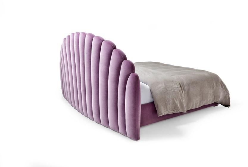 Munna Двуспальная кровать с обивкой из бархата Time sun-id-1453762 - Вид №1