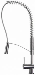 MGS Смеситель для кухни на столешнице из нержавеющей стали Vela