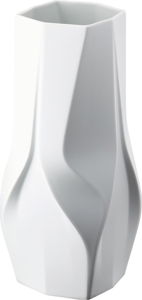 10640563 Rosenthal Ваза Rosenthal Плетение 35см, фарфор, белая, матовая (Заха Хадид) Фарфор 