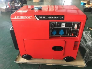 Генератор дизельный Амперос LDG8500E в кожухе с АВР