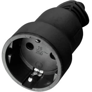 Розетка ELECTRALINE евростандарт с заземлением, серый 89336193