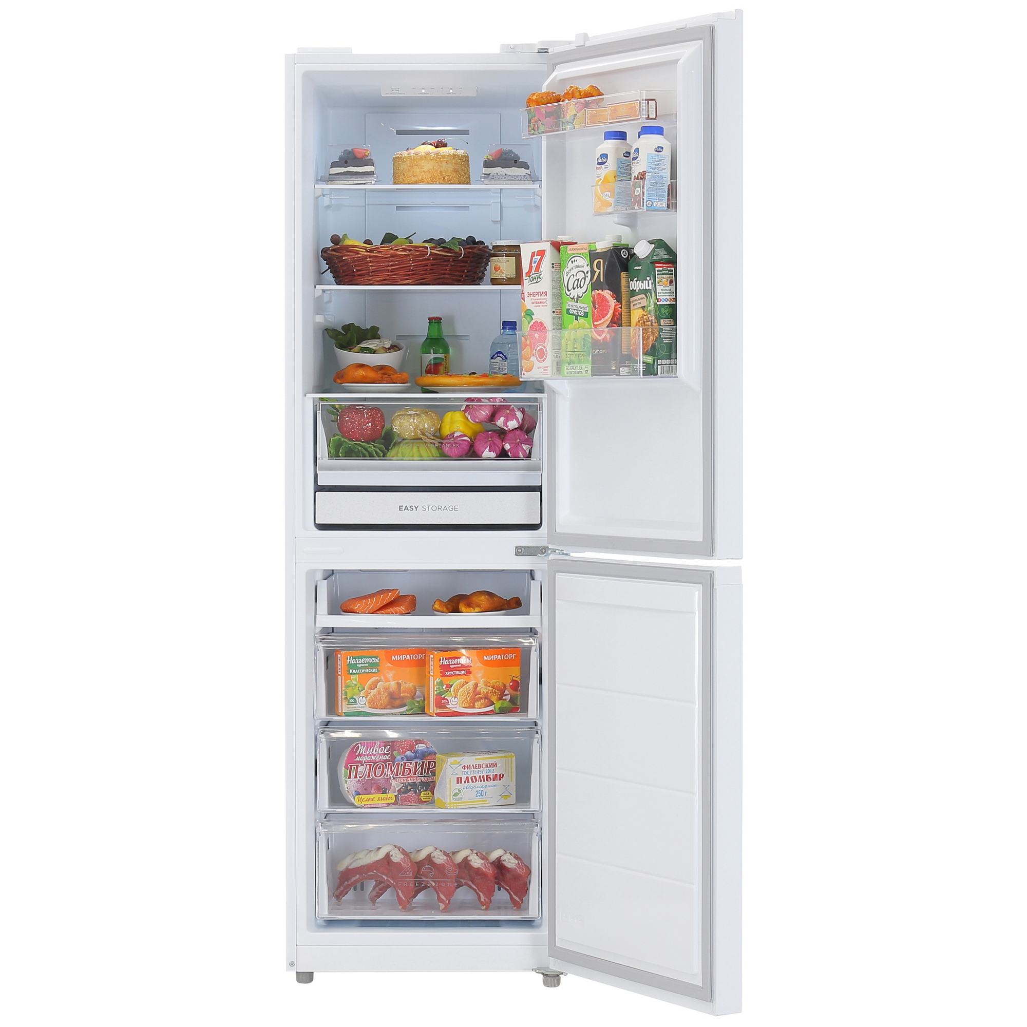 5403242 Холодильник с морозильником   DEXP B4-27AMA белый STDN-0049074 - Вид №6