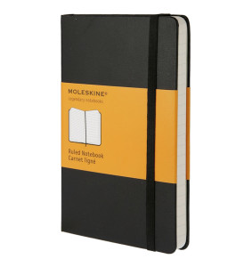 S000818 Блокнот "Classic Ruled" Pocket, 96 листов, в линейку, черный Moleskine
