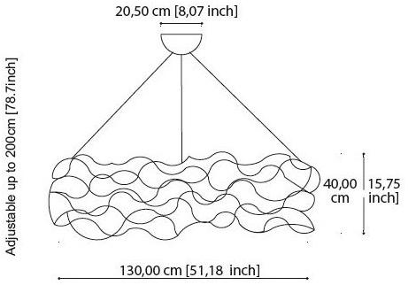 Quasar Подвесной светильник из никеля Curled sun-id-1407432 - Вид №4