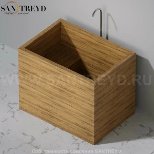 UWD GONGO Ванна свободностоящая 115 см из ореха gongo115.walnut