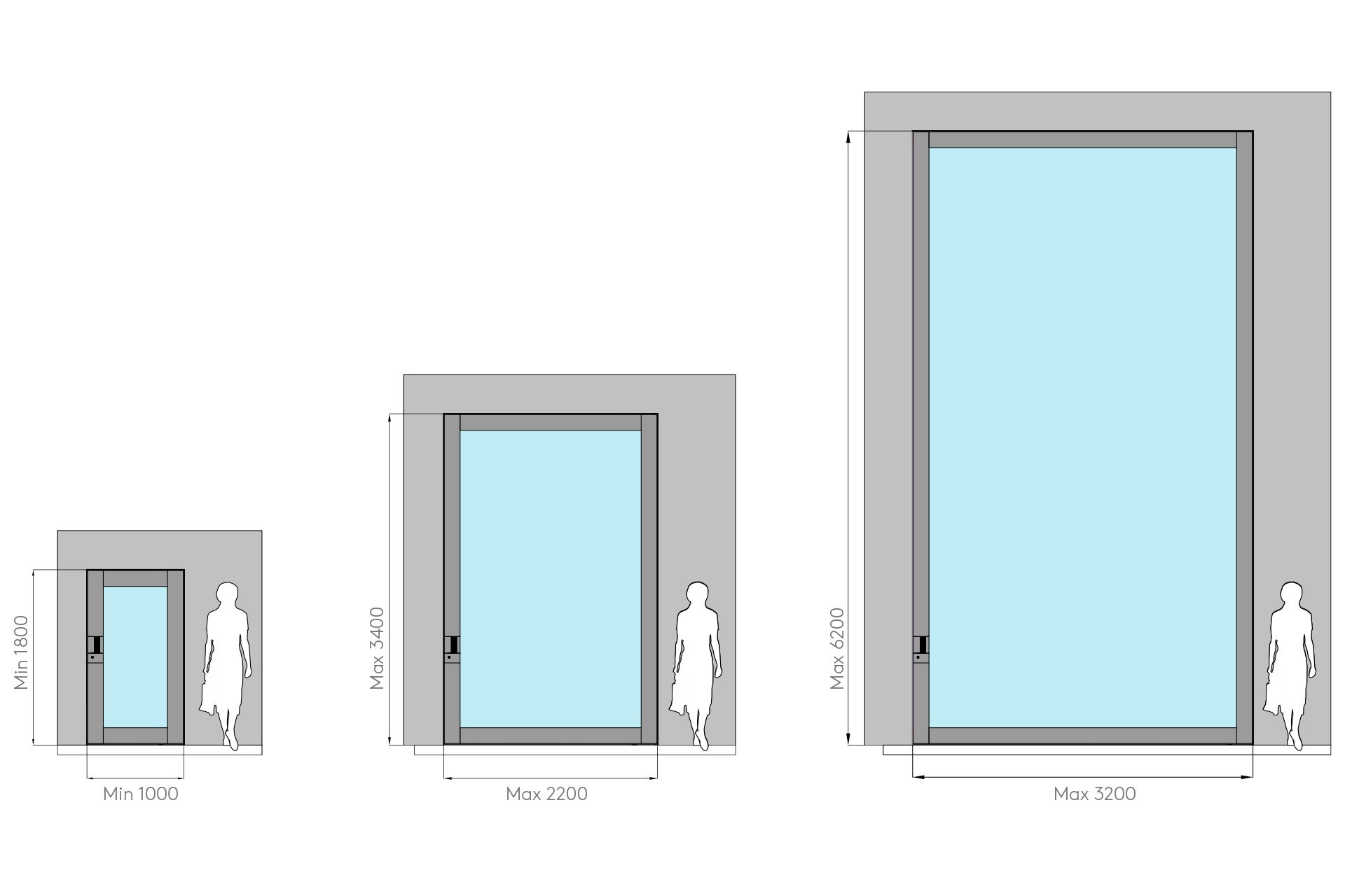 Застекленная распашная дверь с алюминиевой отделкой Oikos ARCH-00001421 - Вид №1