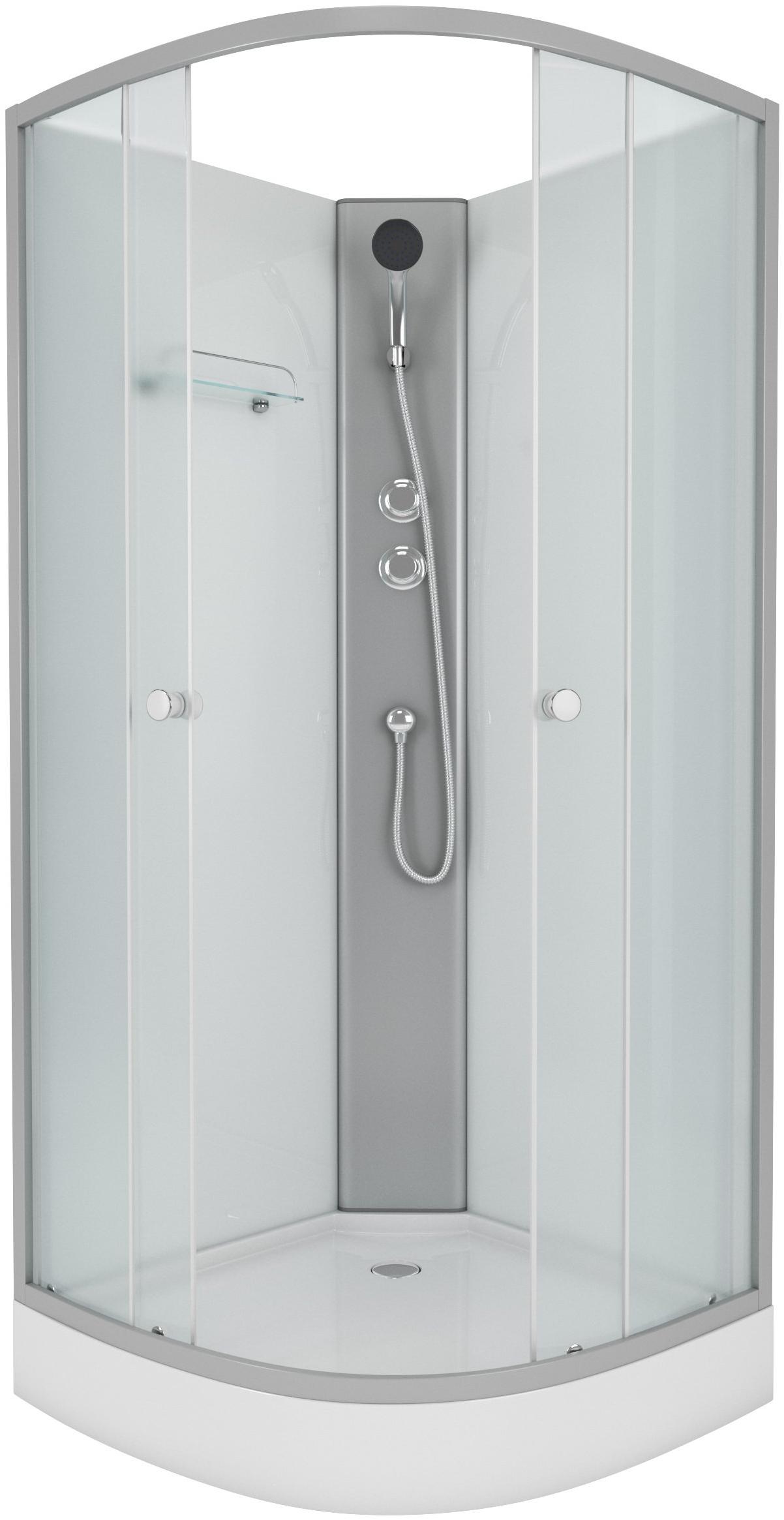 Душевая кабина NG- 4301-08BK (900х900х2000) низкий поддон(13см) стекло МАТОВОЕ Niagara ECO 4301BK - Вид №1