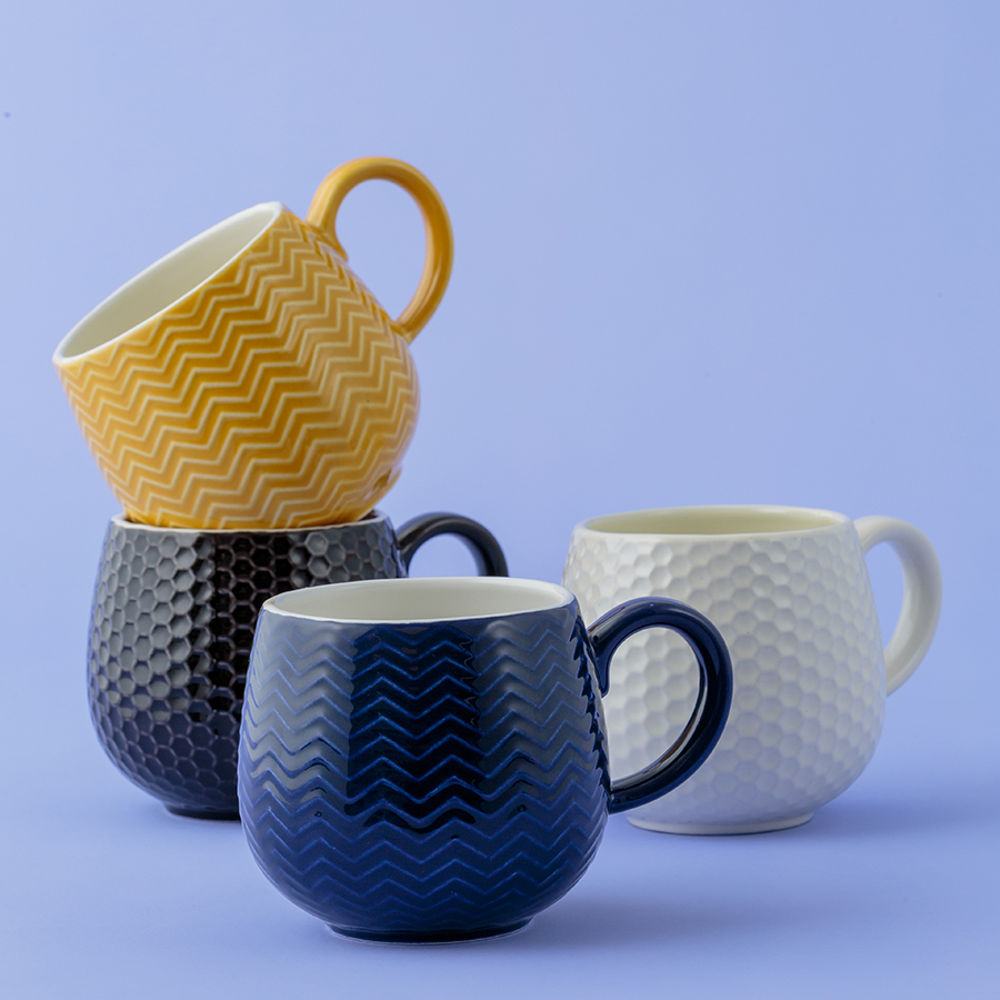 2002.142 Кружка embossed, 350 мл, горчичная Mason Cash  - Вид №3