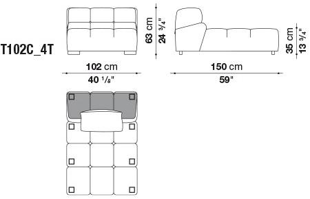 B&B Italia Модульный секционный диван Tufty time sun-id-1414316 - Вид №8