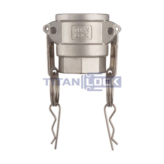 Камлок нержавеющий тип D розетка, внутр. резьба BSP 3/4", AISI304, TL75DSS TITAN LOCK 