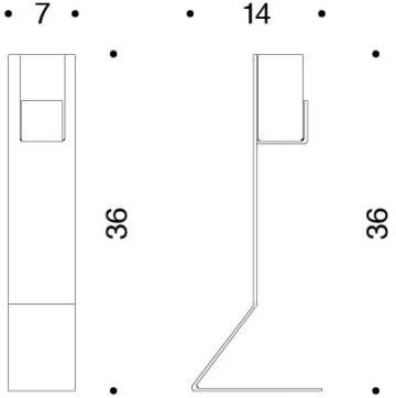 Danese Milano Подсвечник из стали  Dm2053b00  - Вид №3