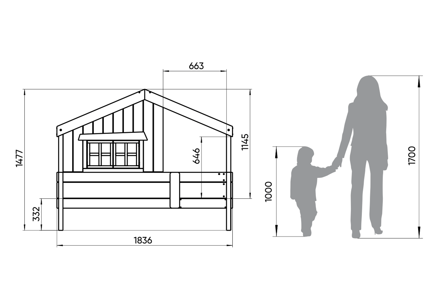 Кровать одноярусная белая "Шале M" ELLIPSE ELLIPSE HOME 00-3951314 Белый Santreyd  - Вид №3