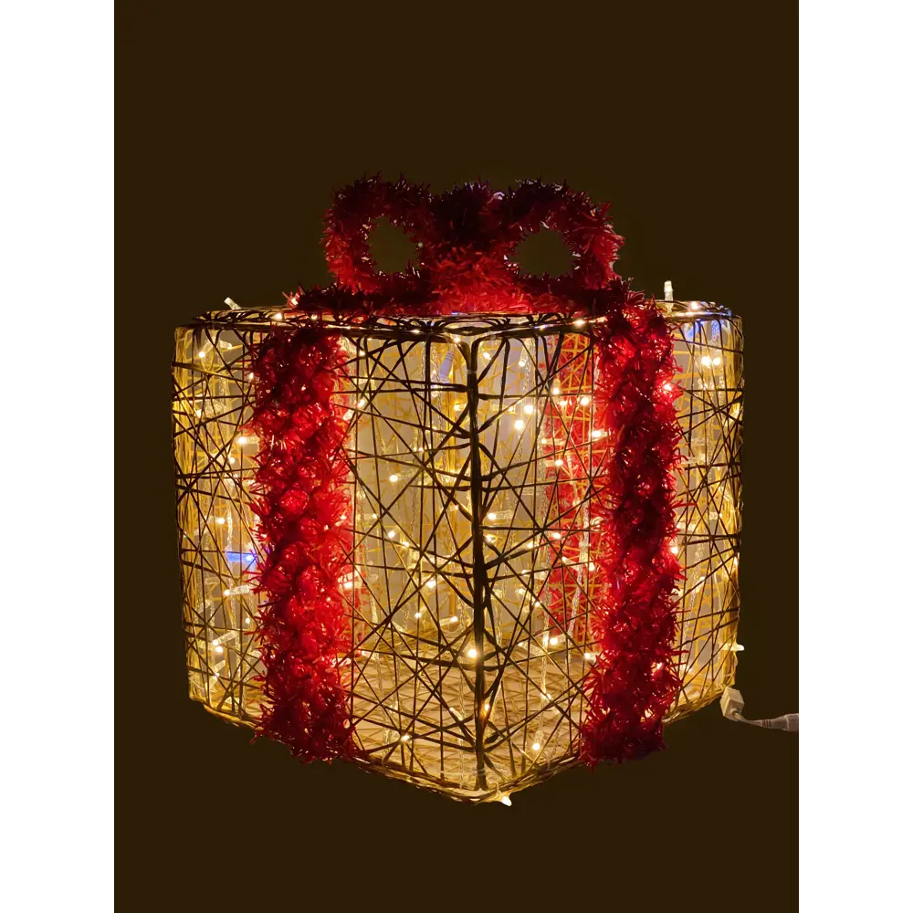 Электрическая светящиеся фигура Подарок 400 LED 180x180x180 см теплый белый свет 86164003 STLM-2202754 AJURIO  - Вид №1