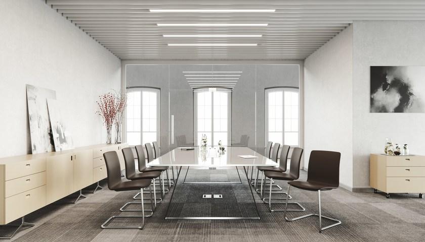 profim Стул для конференций из фанеры с подлокотниками с клапаном Com sun-id-1440080 - Вид №5