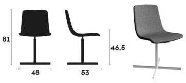 Capdell 4-спицевое кожаное кресло Ics sun-id-1465009 - Вид №1