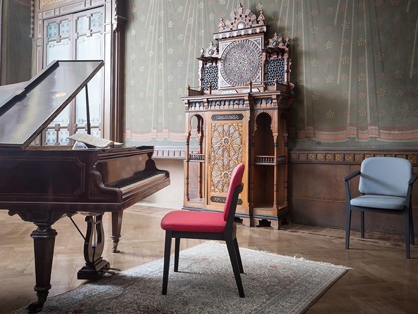 Very Wood Штабелируемый стул из ткани Chelsea sun-id-1386017 - Вид №7