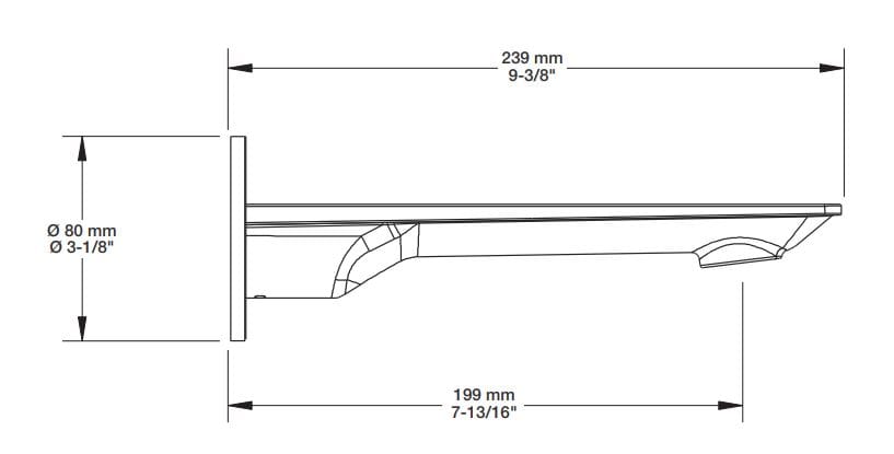 Встраиваемый термостатический набор для ванны с ручным душем BARIL Accent B56 ARCH-00026096 - Вид №2