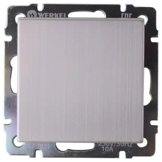 Выключатель WERKEL одноклавишный в глянцевом никеле 83738802