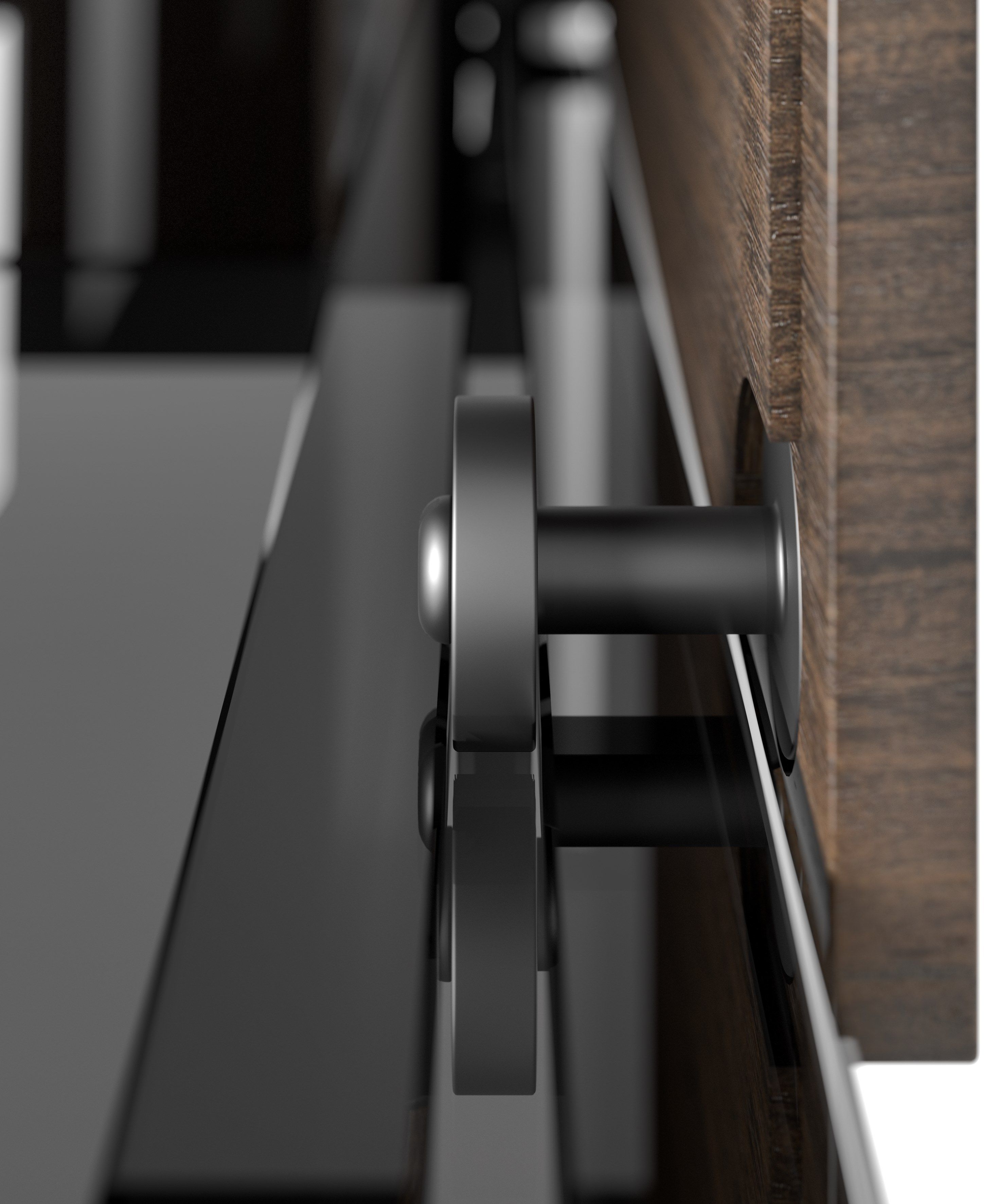 Секционный шкаф из дерева и стекла с раздвижными дверями Tonelli Design Седзи ARCH-00114272 - Вид №2