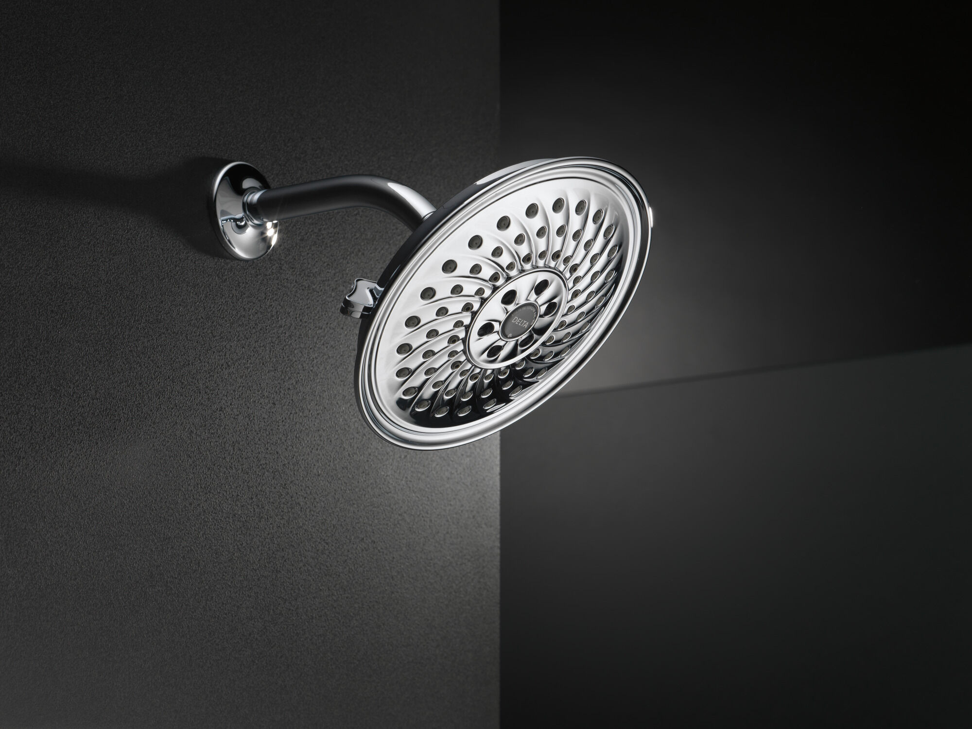 52687 H2Okinetic® 3-х позиционная душевая лейка Raincan Delta Faucet Universal Showering Хром  - Вид №4