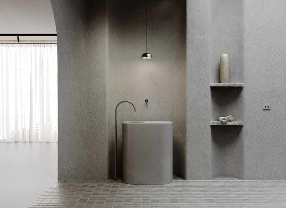 Индивидуальный мраморный отдельно стоящий умывальник COCOON John Pawson ARCH-00043475 - Вид №10