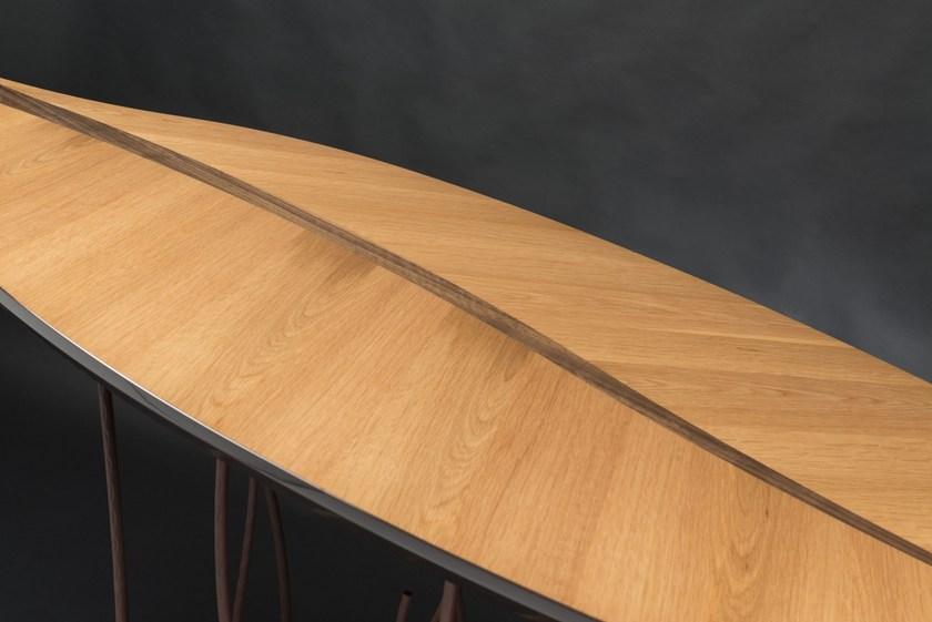 VGnewtrend Высокий деревянный стол Foglia fenice 7511715.00  - Вид №1