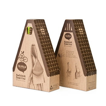 QL10119-GN Совок для уборки крошек sparrow прозрачно-зеленый Qualy  - Вид №1