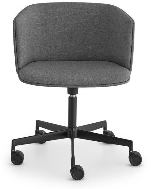 Вращающееся кресло из ткани с регулируемой высотой на колесиках Cut S186-187 Santreyd - Вид №1