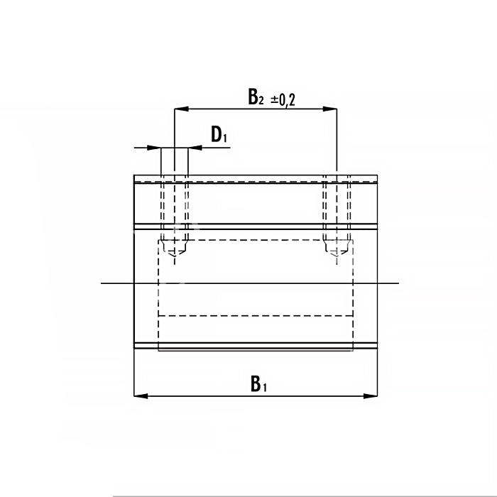 IS570 Линейный подшипник в сборе с корпусом SBR30-UU ISKRA  - Вид №2