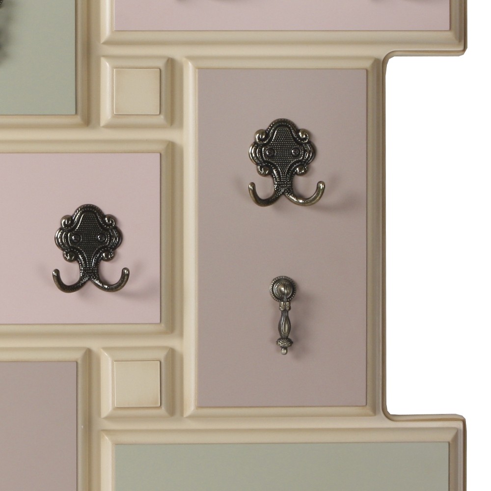 11529 Вешалка настенная Пандора 9 Айвори Акварель BOGACHO 4627139502135 - Вид №5