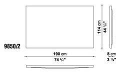 Maxalto Двуспальная кровать из ткани с высоким изголовьем Filemone sun-id-1365147 - Вид №5