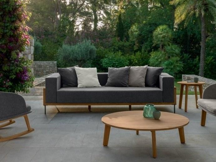 Talenti 3-х местный тканевый диван Cleo teak Clediv - Вид №1